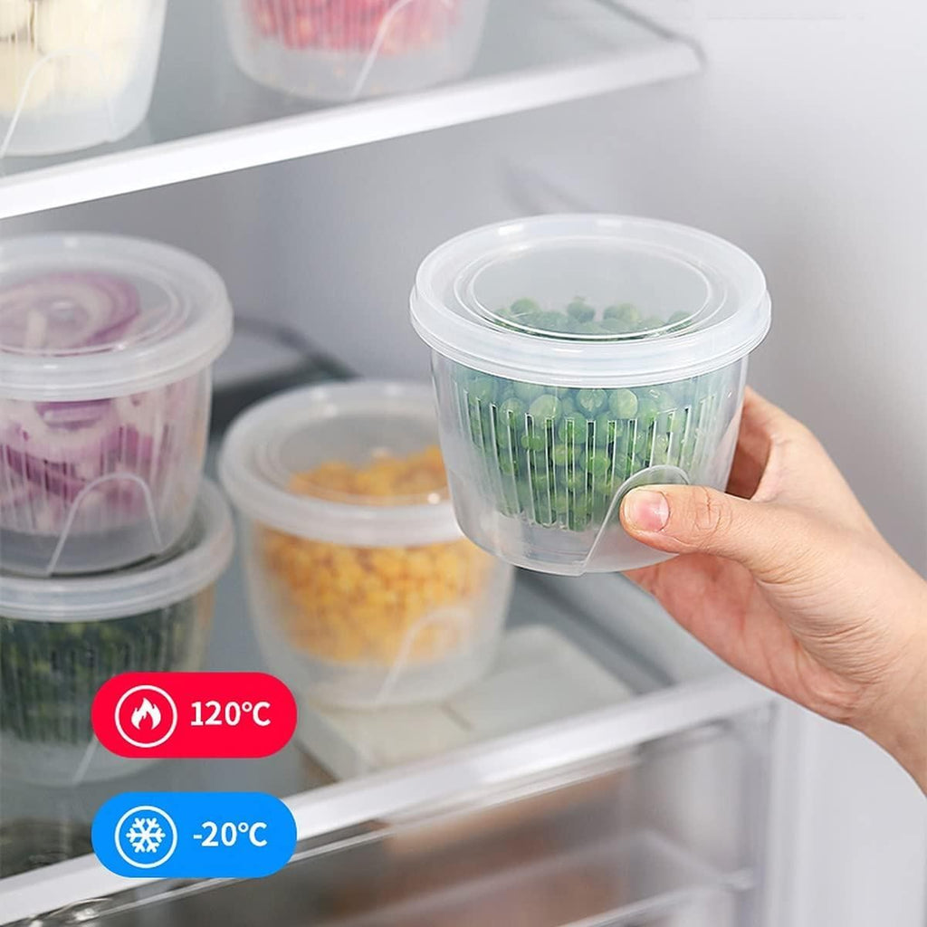 Fridge Organizer Food Storage Leakproof Container (Set Of 2 Pcs)